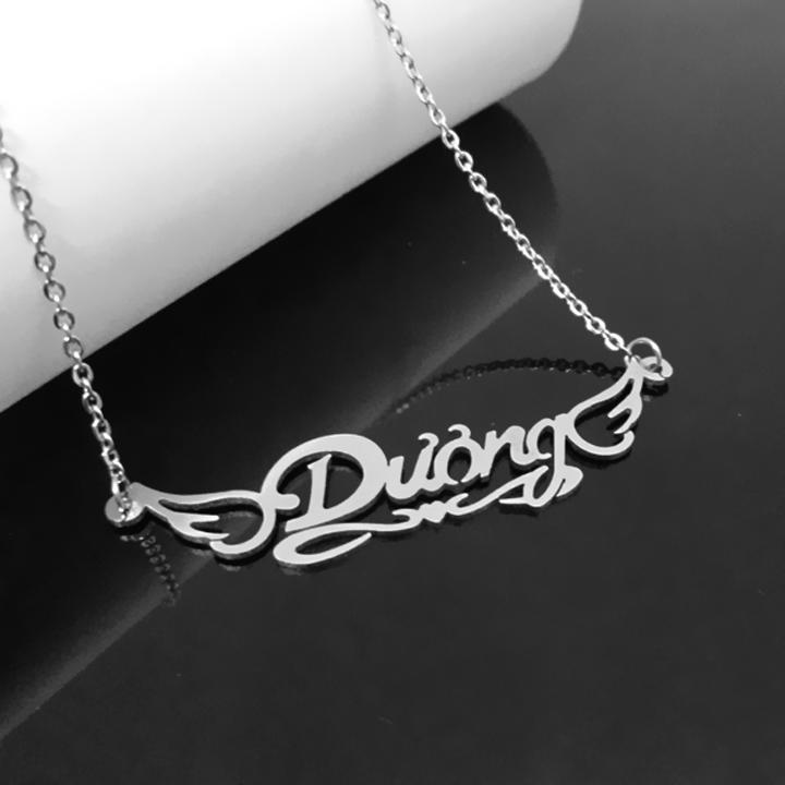 Dây chuyền nữ khắc tên DƯƠNG - Ý nghĩa, dễ thương
