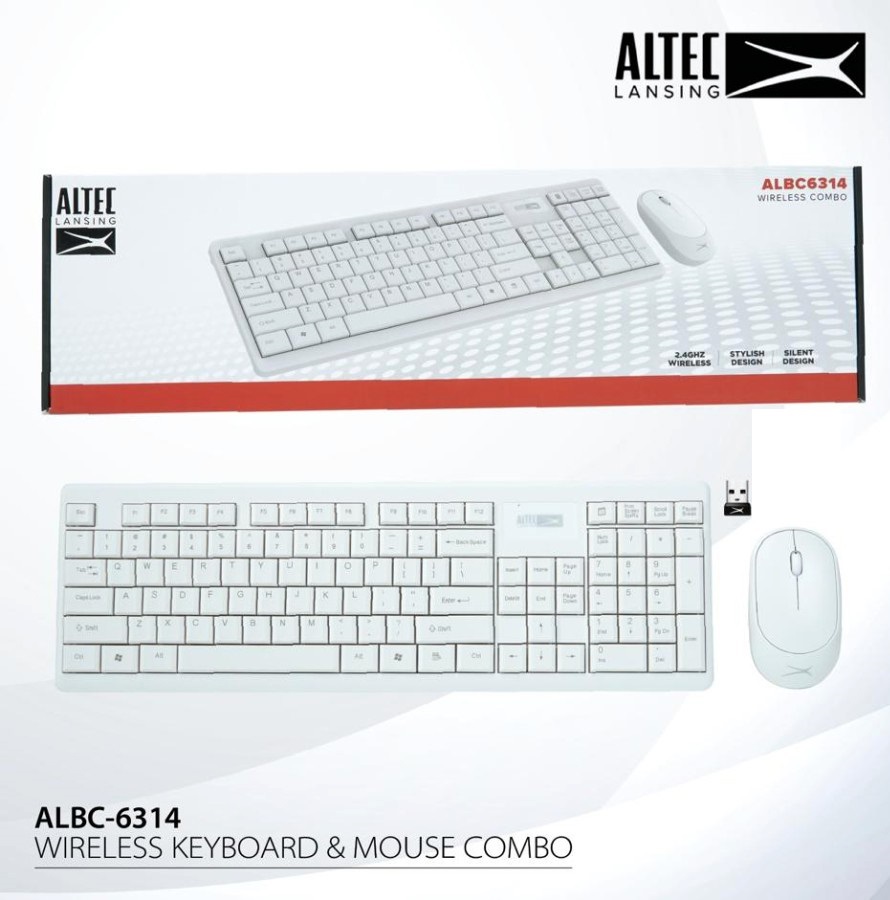 Bộ bàn phím chuột không dây Warship ALTEC cho máy tính dùng được cho TV Box, Smart TV