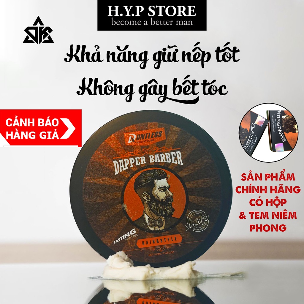 Freeship max - sáp vuốt tóc nam dapper barber giữ nếp tóc, hương nước hoa - kendystory