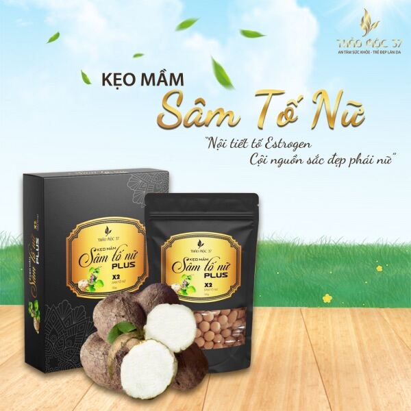 Kẹo mầm sâm tố nữ plus x2 nở ngực siêu tốc- thảo mộc 37