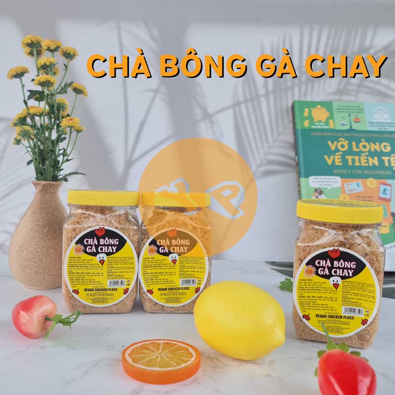 Chà bông gà chay Âu Lạc hủ 100 gram và 250 gram - thực phẩm chay ngon