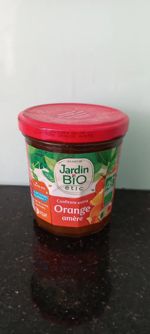 Mứt cam vàng hữu cơ jardin bio 320g. Expiry date: 01/2025
