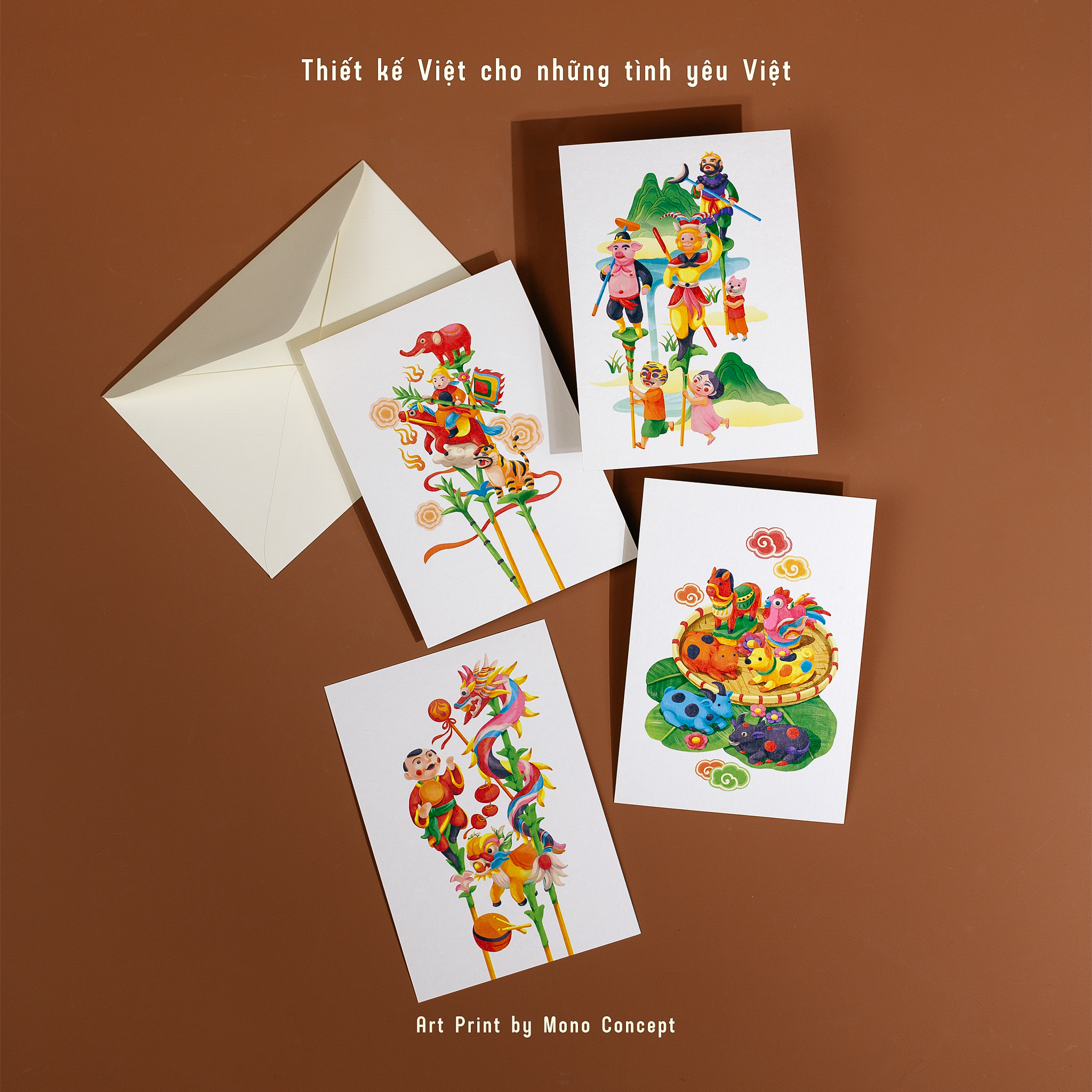 Postcard mẫu Tò He