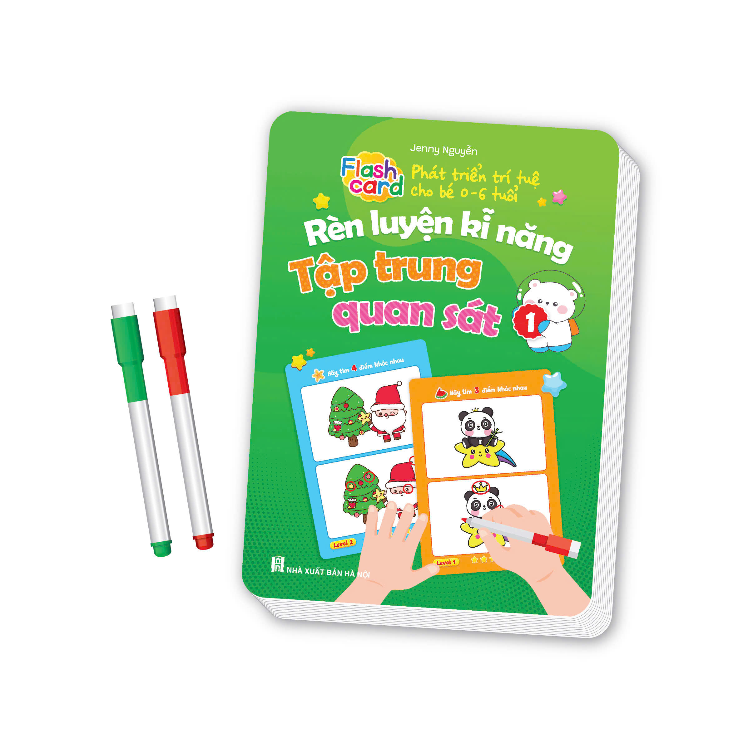 Books - Flash Cards for Developing Intelligence in Children 0-6 Years Old: Training Concentration and Observation Skills - Book 1