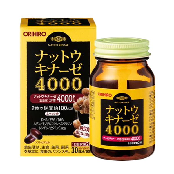 Viên uống hỗ trợ điều trị đột quỵ 4000 FU Orihiro 60 viên