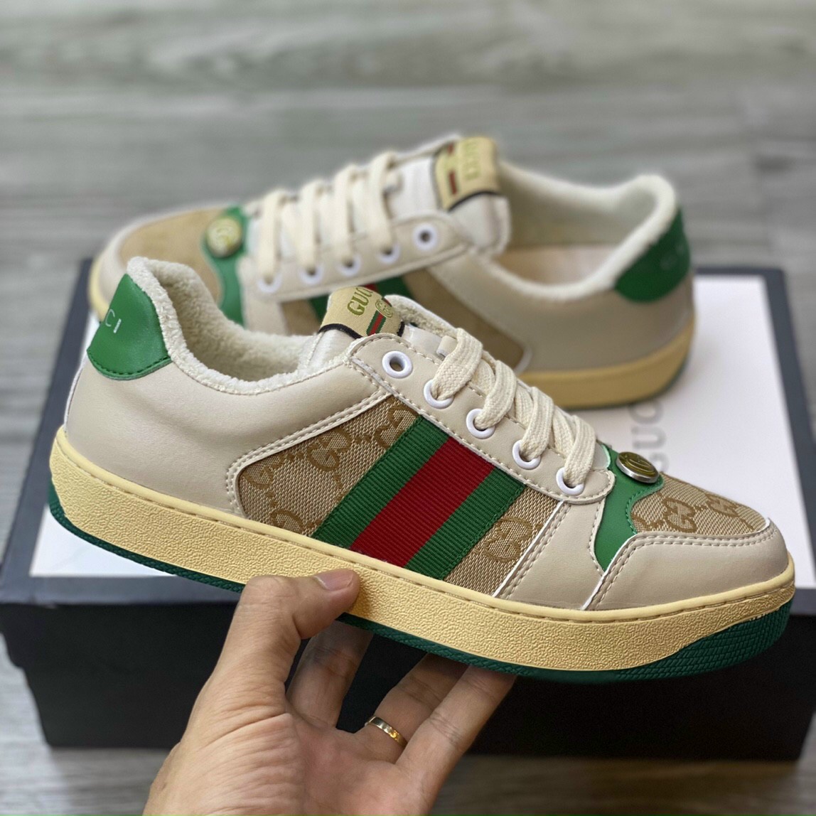 Giày Gucci Sơn Tùng, Hải Tú nam nữ bản đẹp Fullbox - Ann Shoes