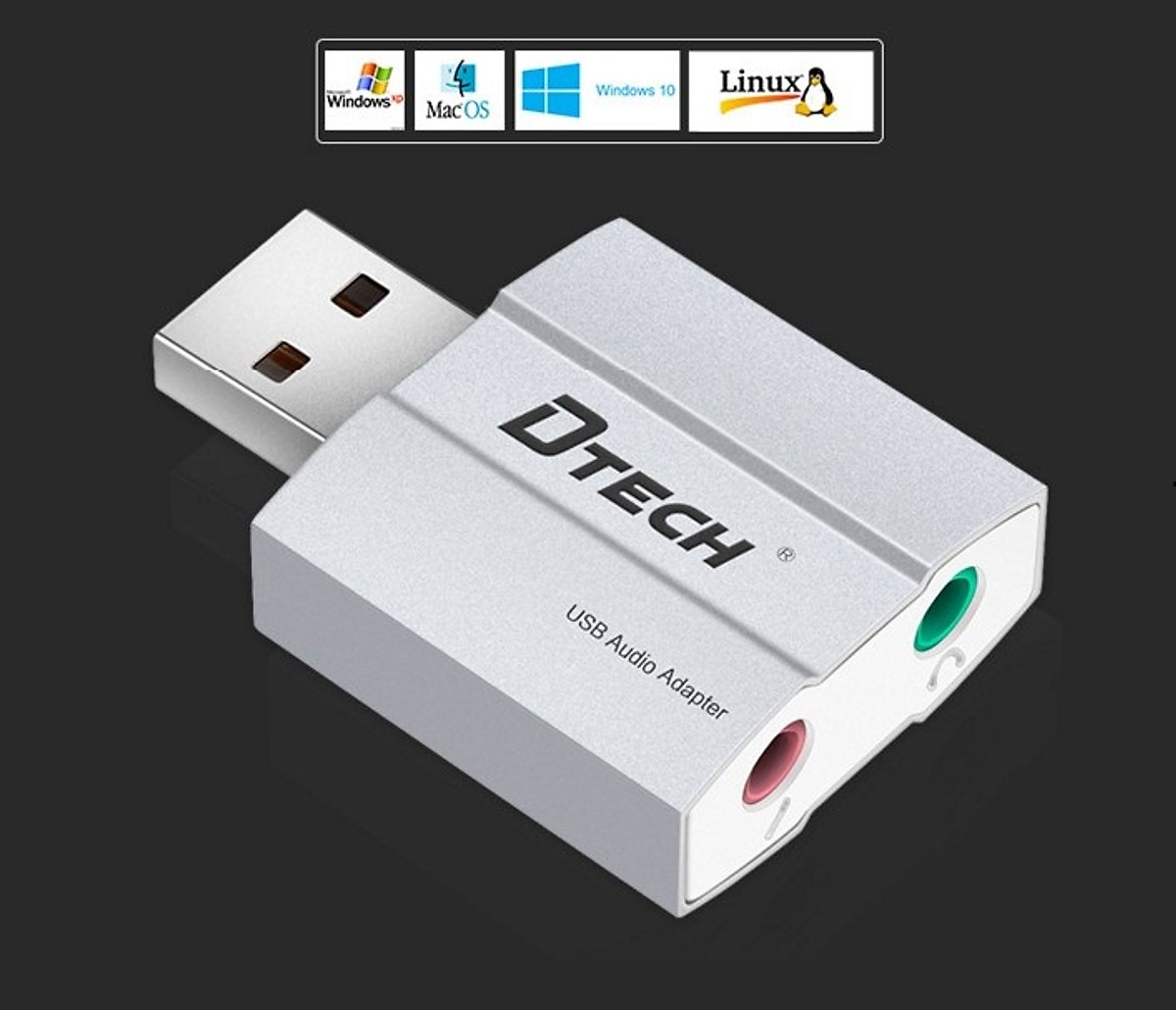 Usb âm thanh - usb sound dtech dt-6006-jl