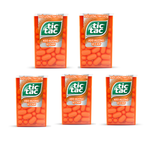 [HCM]COMBO 5 HỘP Kẹo Tic Tac hương vị cam 145 g