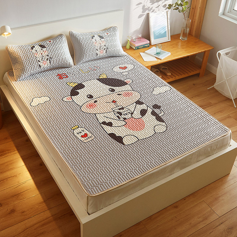 Chiếu điều hòa tencel mủ cao su non cao cấp kèm 2 vỏ gối mát lạnh 1m8 x 2m