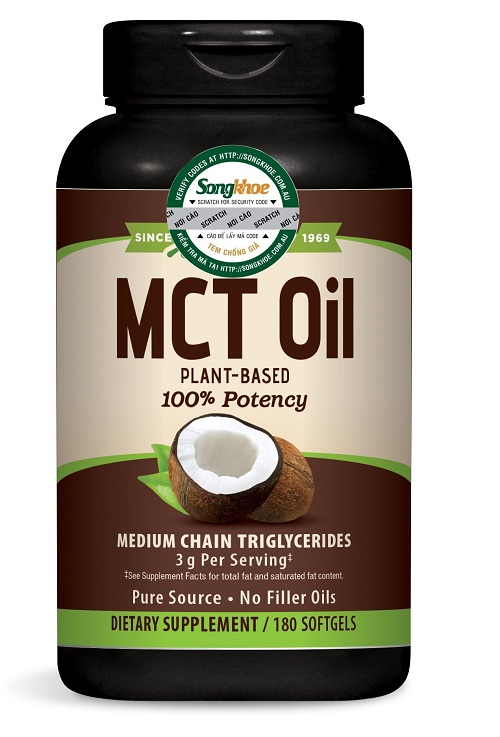 Viên uống tinh dầu mct nature's way mct oil 180 viên