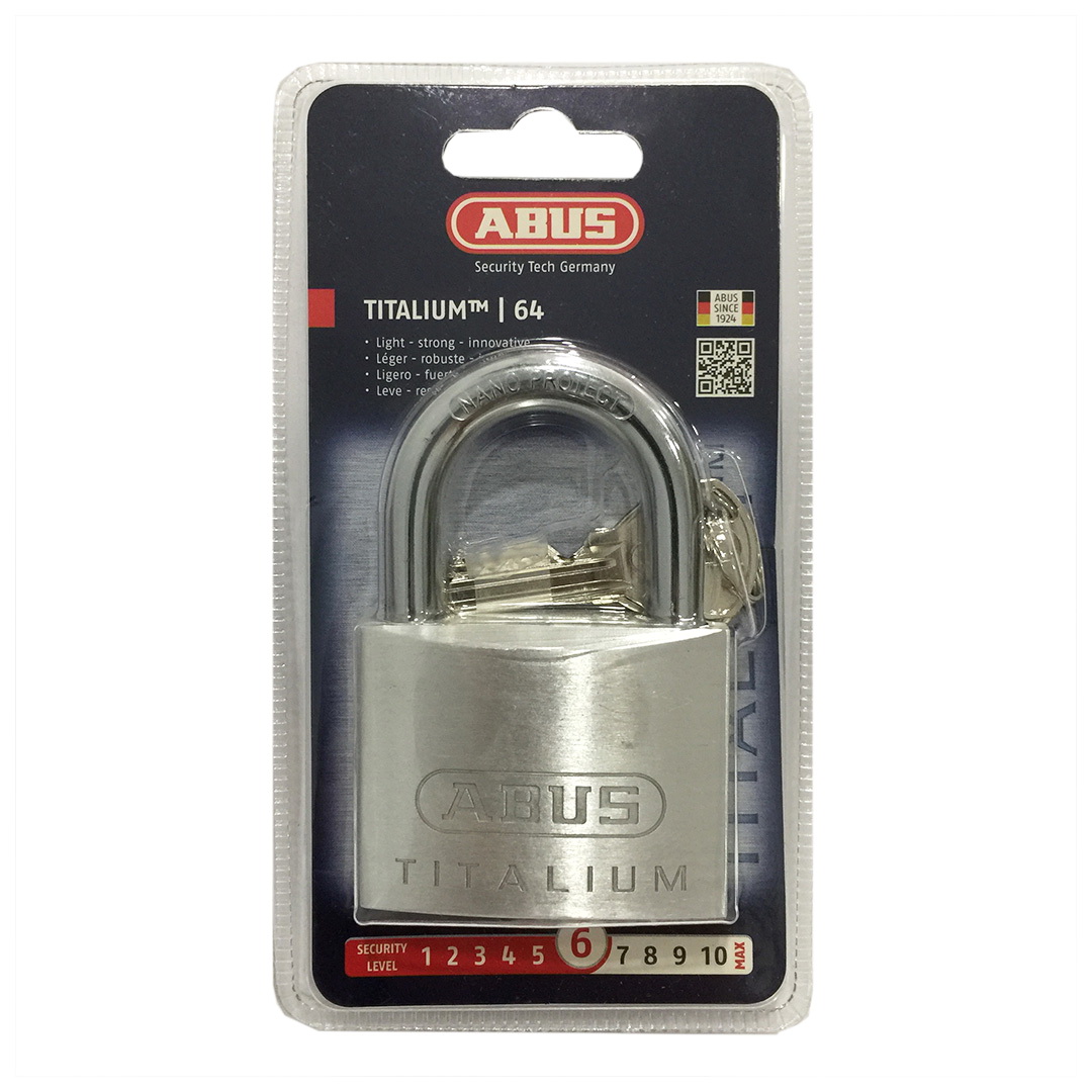 Ổ khóa abus 64ti/60 thân titalium rộng 60mm 4 chìa răng - mitishop