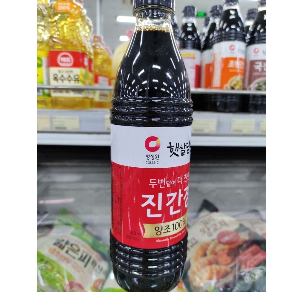Nước tương/ xì dầu thượng hạng Daesang Hàn Quốc (500ml)