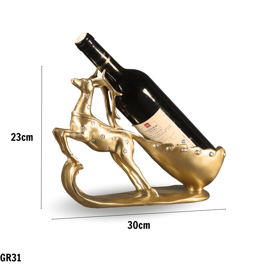 Giá đựng đồ uốing hình hươu nai cao cấp GR31. Chất liệu : Bột đá và composite sơn bền màu