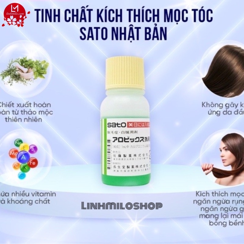 Tinh chất mọc tóc ngăn rụng tóc Sato 30ml Nhật Bản