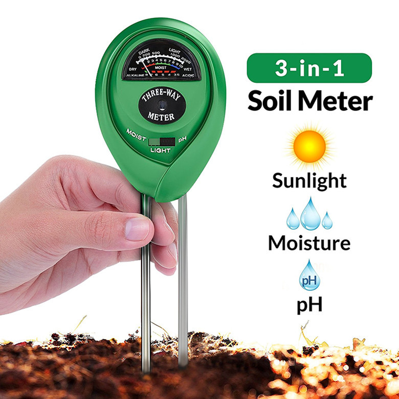 Dụng cụ đo độ ph - đo độ ẩm - đo ánh sáng 3 trong 1 hm031, máy đo ph đất