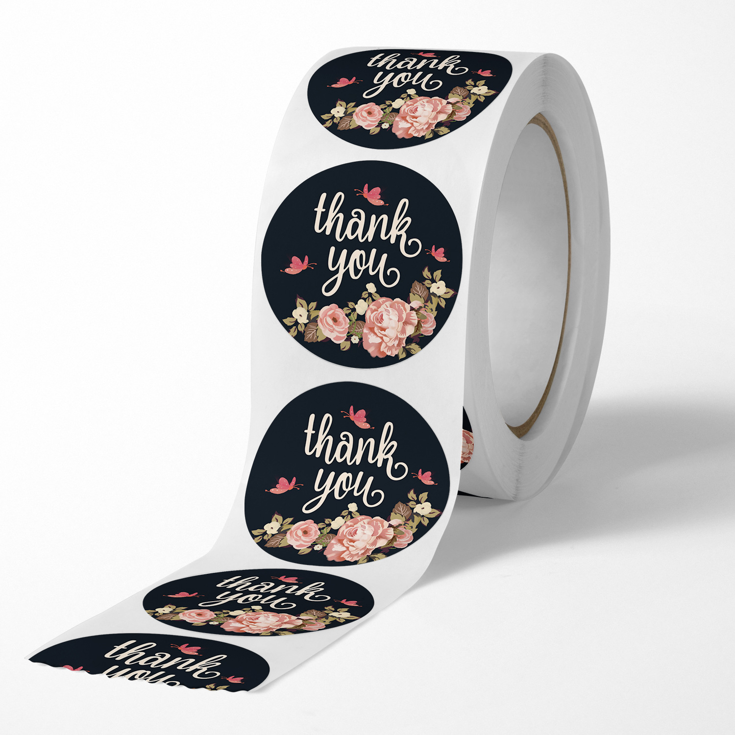 Giá Xưởng - 25mm Cuộn 500 Tem dán cảm ơn Sticker Thank You sticker xinh xắn