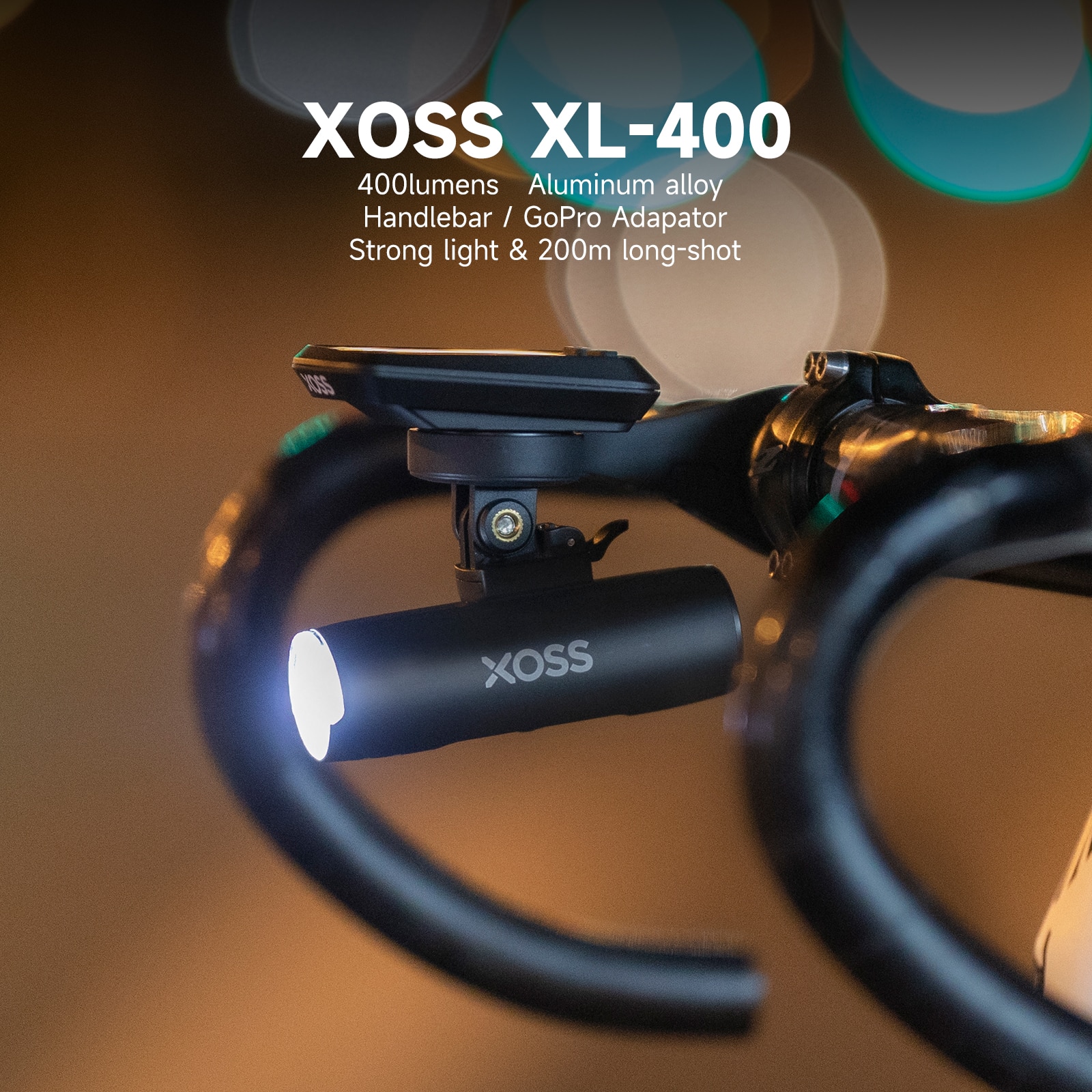 Xoss xl400xl800 xe đạp đèn pha 400800 lumen usb có thể sạc lại đường mtb phía trước đèn xe đạp ánh sáng nhôm ultralight đèn pin