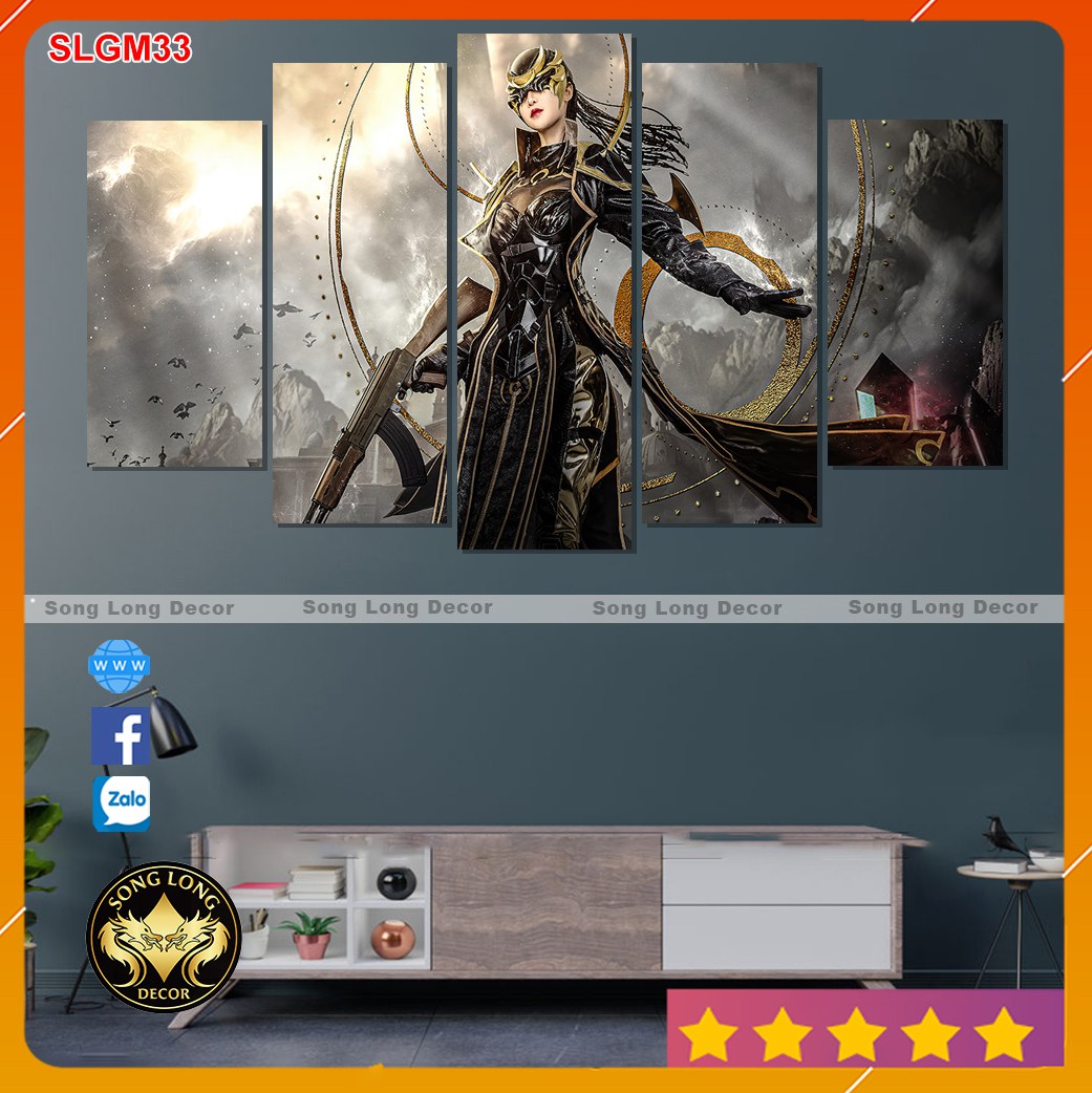 Tranh dán tường gaming player unknown’s battlegrounds-slgm33-in theo yêu cầu- tranh 3d cho game thủ