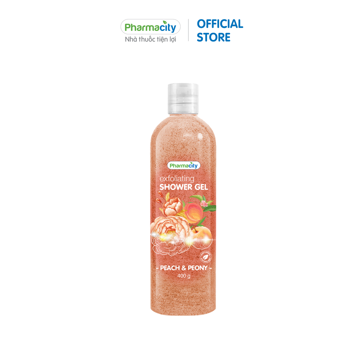 Sữa tắm chứa hạt Peach & Peony Pharmacity