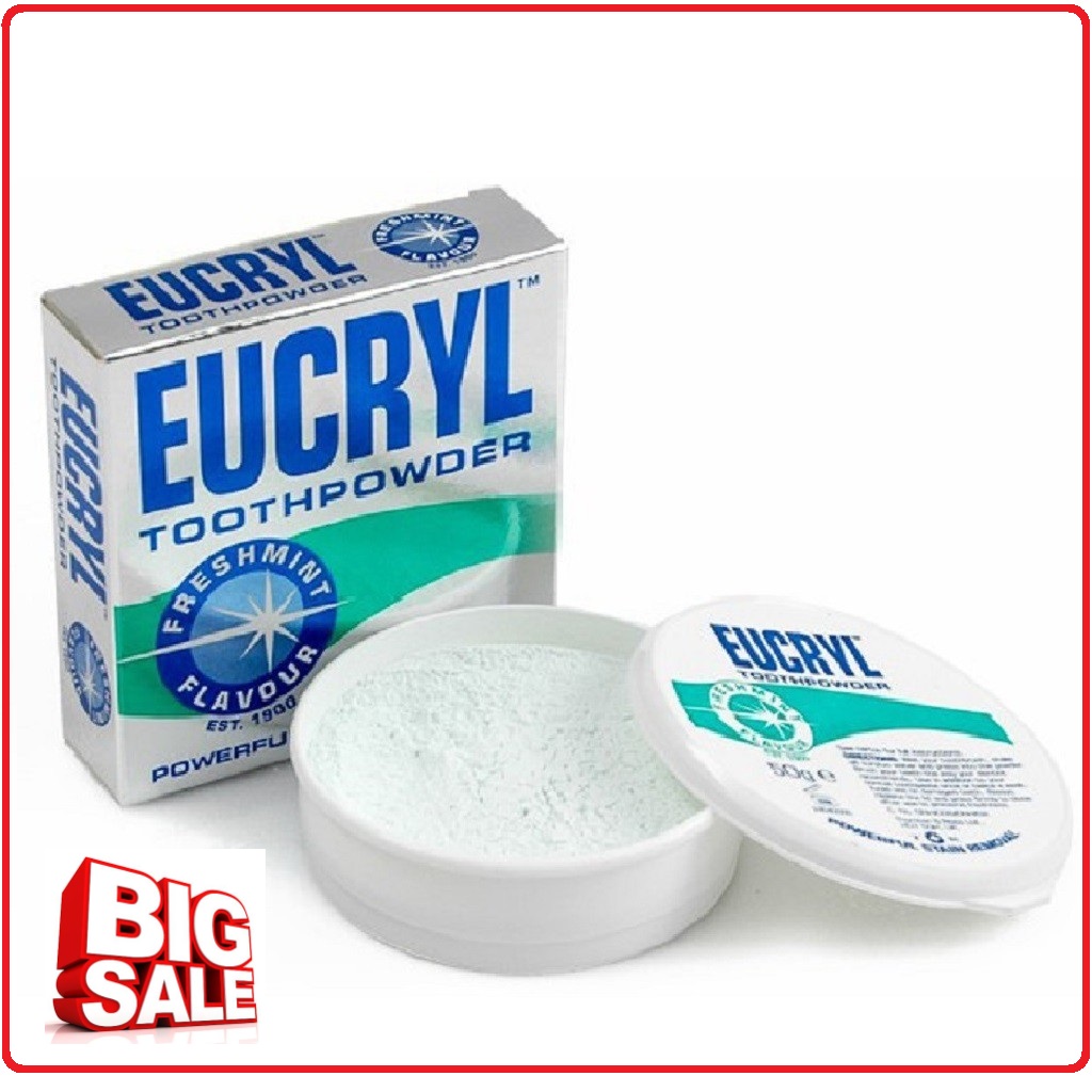 Bột Tẩy Trắng Răng Eucryl Toothpowder