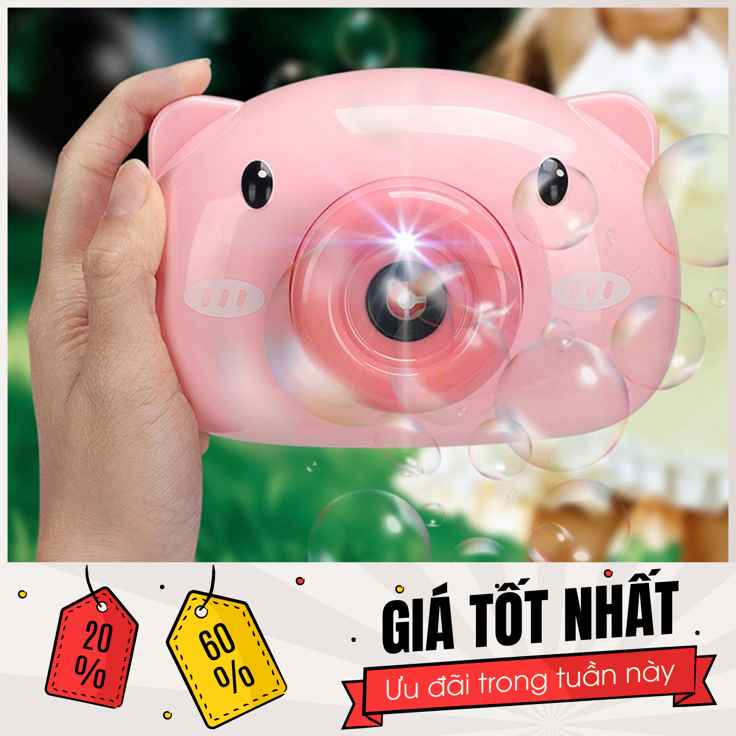 (Hàng mới) Máy ảnh thổi bong bóng xà phòng quà tặng dễ thương cho bé - may anh thoi bong bong xa phong qua tang  cho be