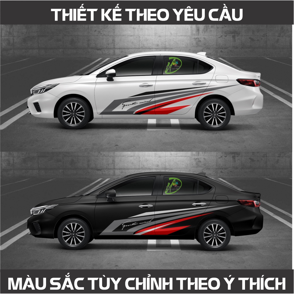 Tem xe city 2021 mẫu 003 - decal xe city 2021