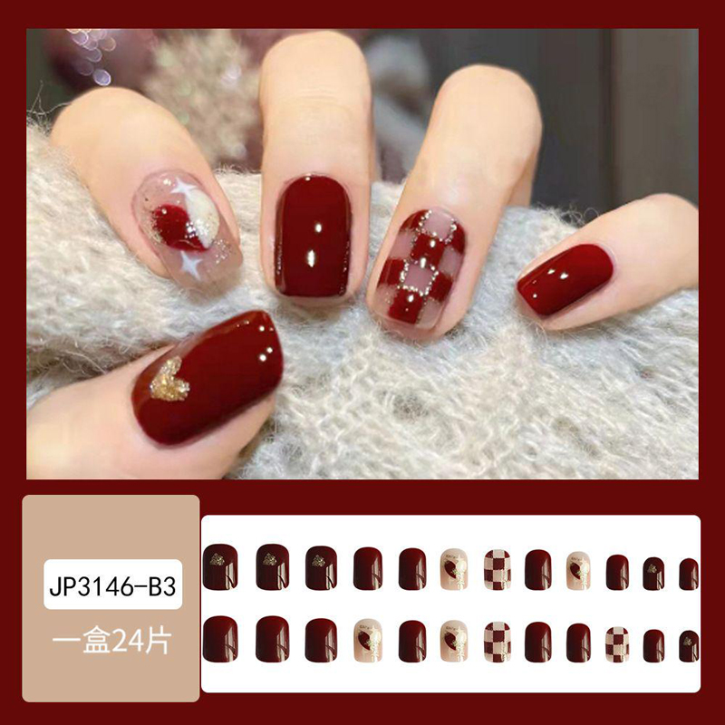 Nude Press On Nails Coffin Long Fake Nails Acrylic Gradient False Nails Marble Full Cover Stick On Nails for Women and Girls