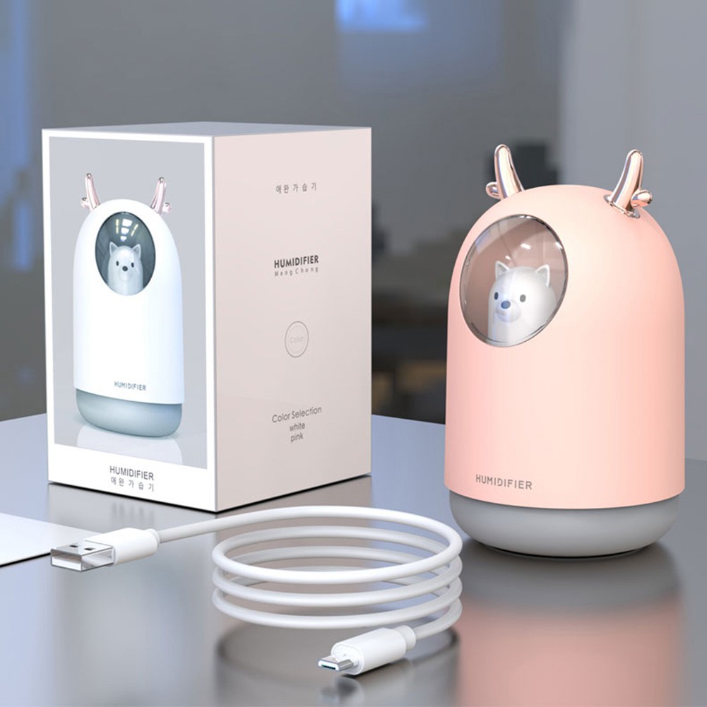[HÀNG XỊN] Máy Xông Tinh Dầu Mini - hình gấu HUMIDIFIER dễ thương, làn khói nước nhẹ nhàng, tự động ngắt khi hết nước, máy chạy cực êm, máy phun sương cầm tay, máy phun sương tinh dầu, máy xông tinh dầu phun sương.