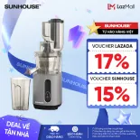 Máy ép chậm SUNHOUSE SHD5503 - Dung tích lớn - Công suất mạnh 240W - Cảm biến an toàn - Tự ngắt khi quá nhiệt - Bảo hành 12 tháng