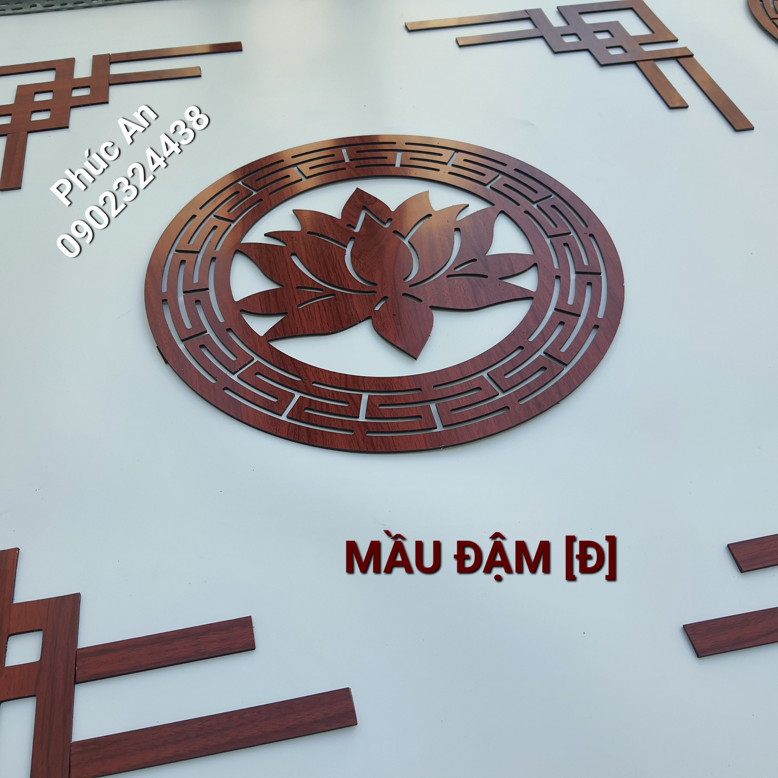 Bộ Viền Chỉ Trang Trí Phía Sau Bàn Thờ Treo Tường, Tủ Thờ Gỗ Đẹp Không có Chất Độc như MDF