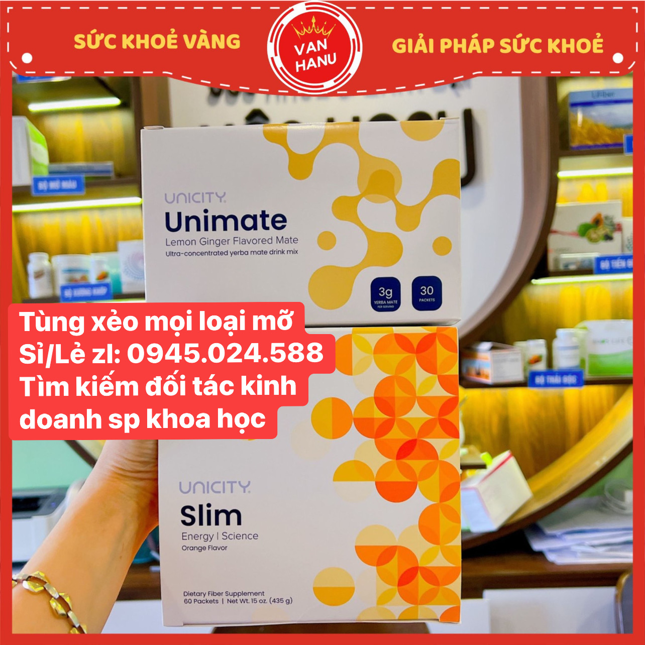 Slim uni - kiểm soát cân nặng - cân bằng đường - vanhanu - sức khoẻ vàng