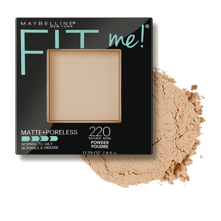 Phấn Phủ Mịn Lì Tự Nhiên Maybelline Fit Me Matte Poreless, màu 220 natural beige - xách tay Mỹ