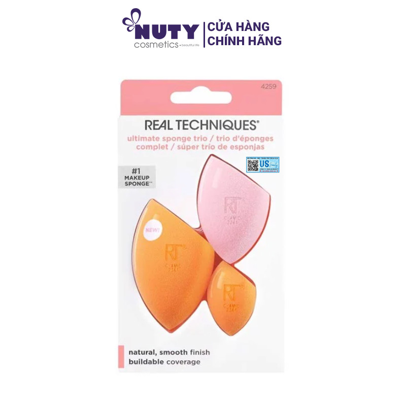 Set 3 Bông Mút Trang Điểm Real Techniques Sponge Set Ultimate Sponge Trio