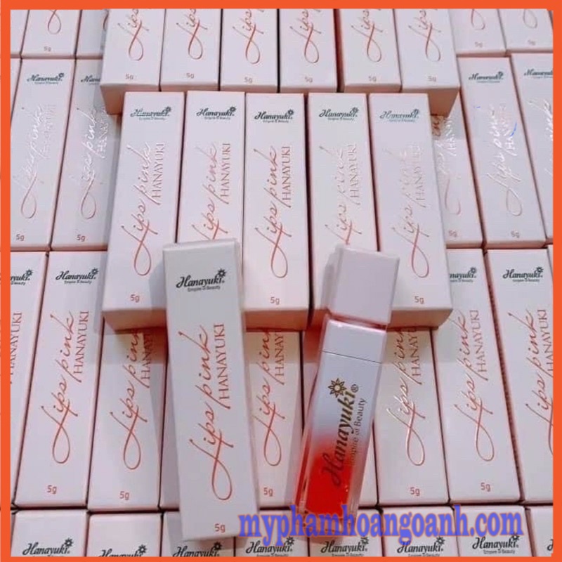 Son dưỡng hồng môi Hanayuki Lips Pink làm hồng môi tự nhiên