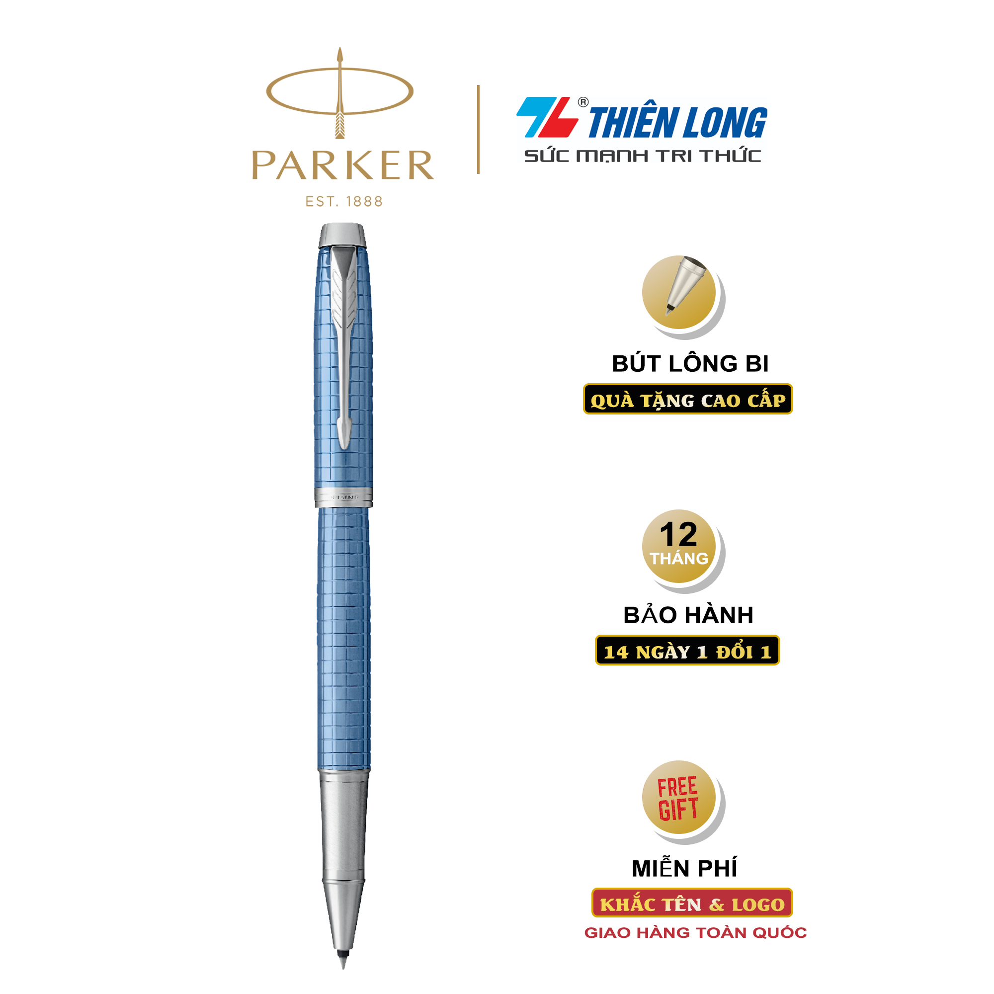 Bút lông bi cao cấp parker im prm x-blue ct tb4-1975589