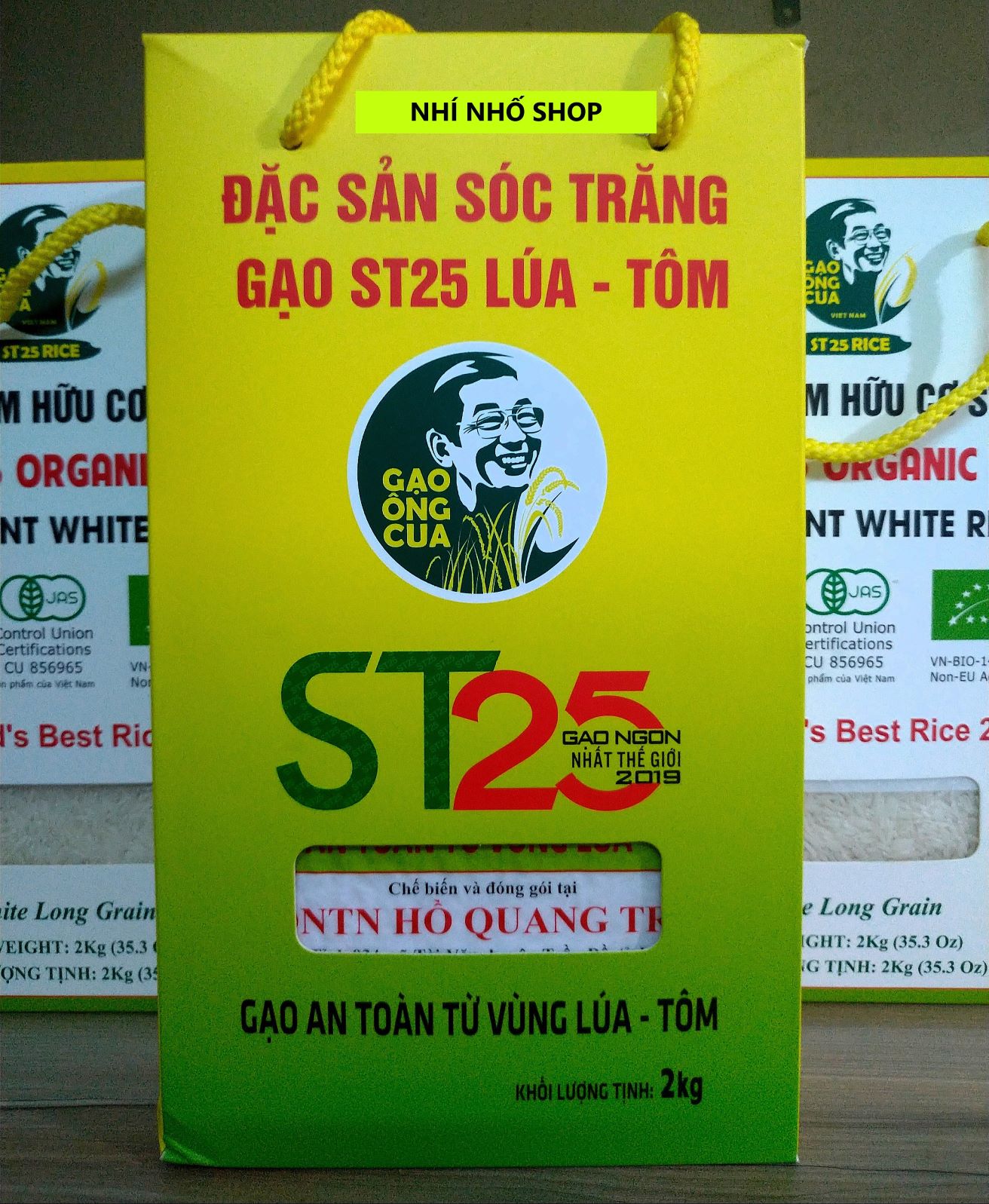 Gạo ông cua st25 lúa tôm sạch - hộp quà xuân