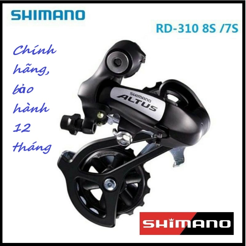 Củ đề, gạt líp xe đạp shimano altus rd-m310 7, 8 speed (hàng chính hãng)