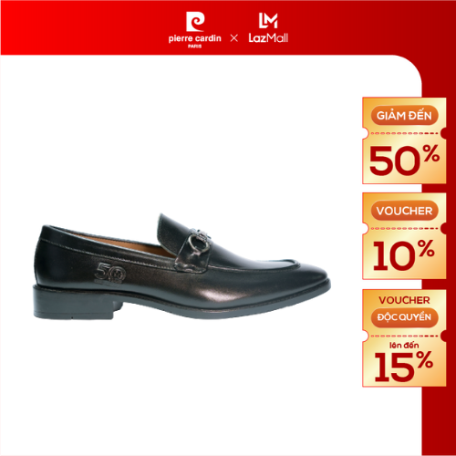 Giày Tây Nam Pierre Cardin, Giày Horsebit Loafer Phiên Bản Kỹ Niệm 50 năm, Chất Liệu Da Bò Thật Nhập Khẩu, Đế Cao Su Độc Quyền Chống Trơn Trượt, PCMFWL 805