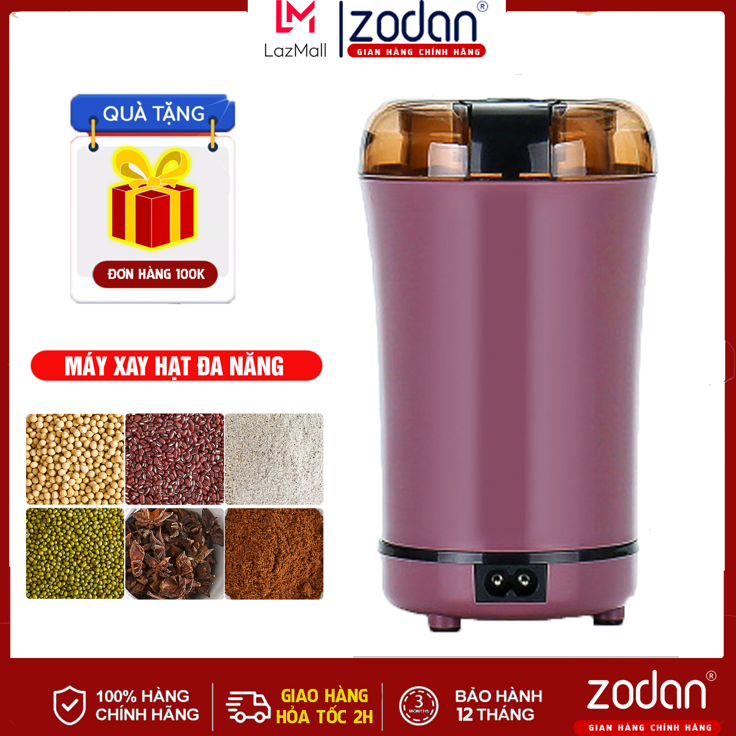 Máy Xay Tiêu, Hạt Khô, Máy Xay Bột Ngũ Cốc, Cafe, Thảo Dược, Các Loại Hạt Cực Nhanh Chỉ Từ 6 Đến 18 Giây