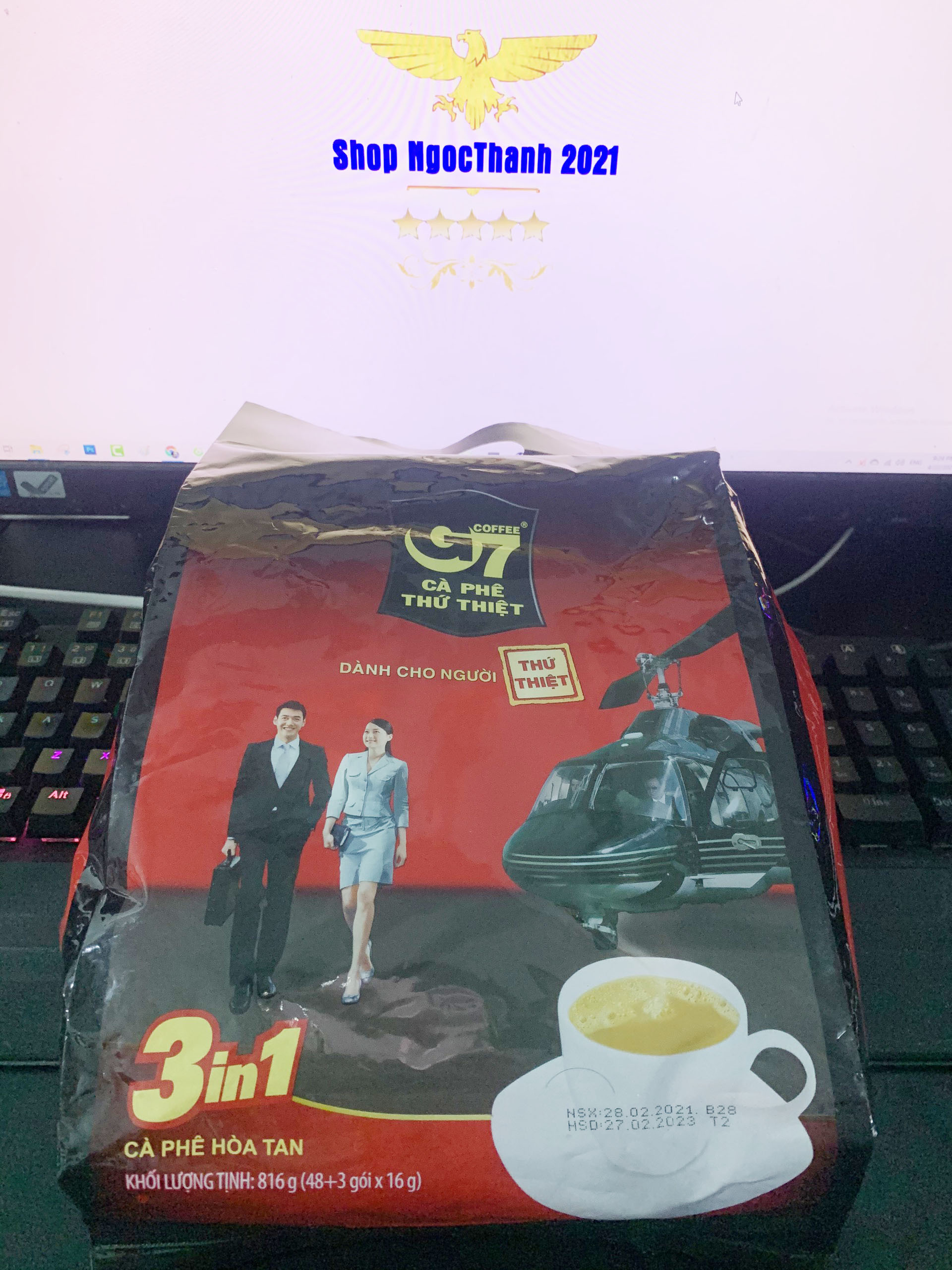 Cà phê G7 3in1 túi 50 gói (date luôn mới)