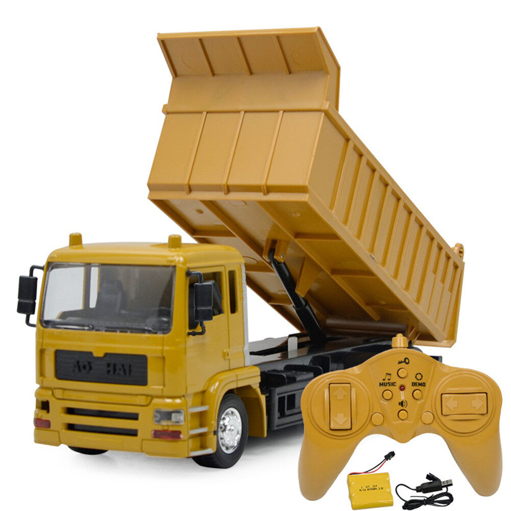 Hàng có sẵn xe tải Kỹ thuật điều khiển từ xa Mô hình xe tải đồ chơi điện