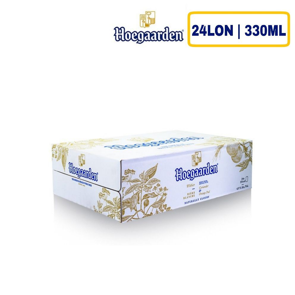 Hoegaarden White lon 330ml - Thùng 24