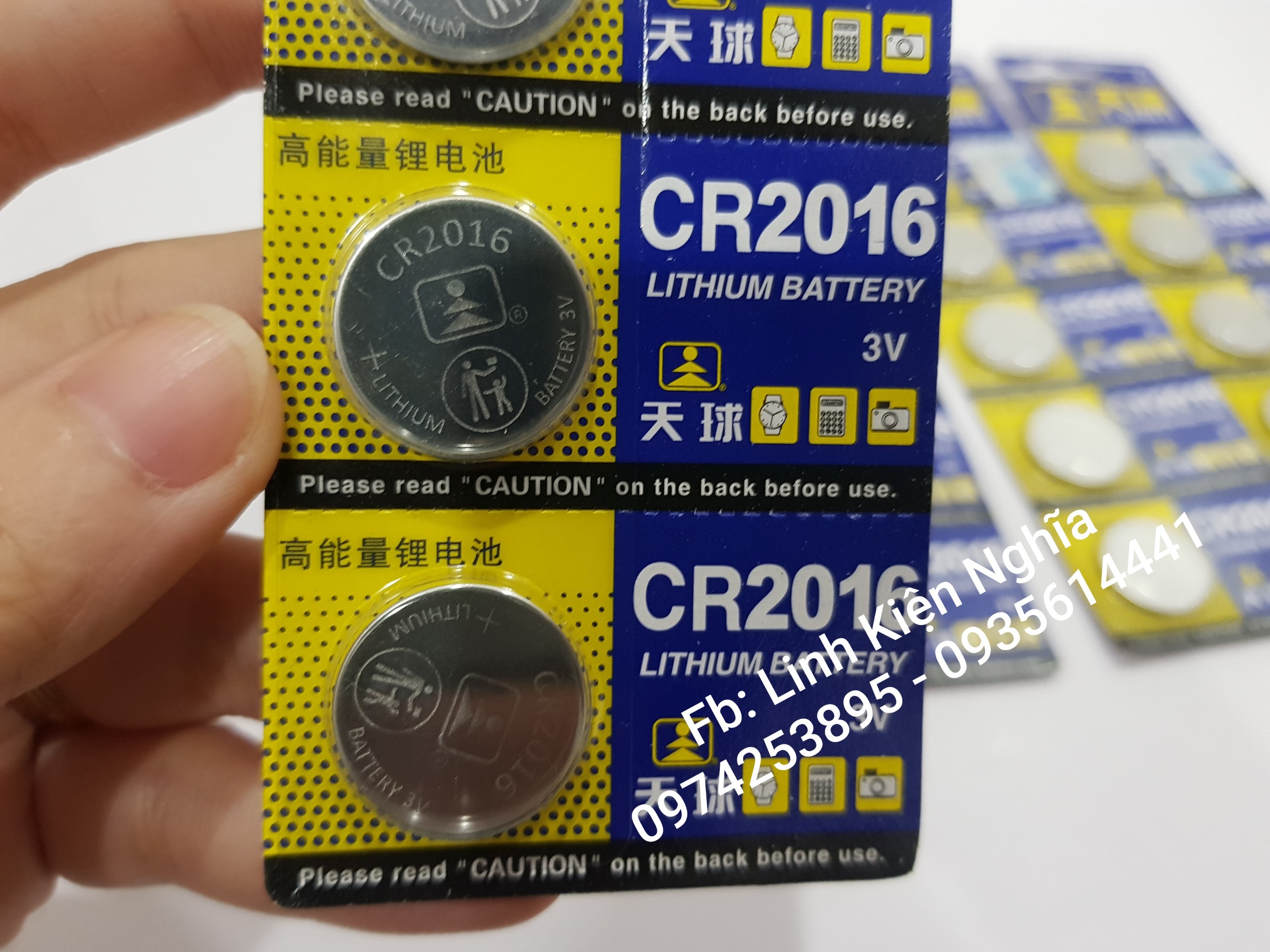 1 Vỉ 5 Pin mã Pin CR2016 pin cúc áo dùng để thay pin remote Pin 3V