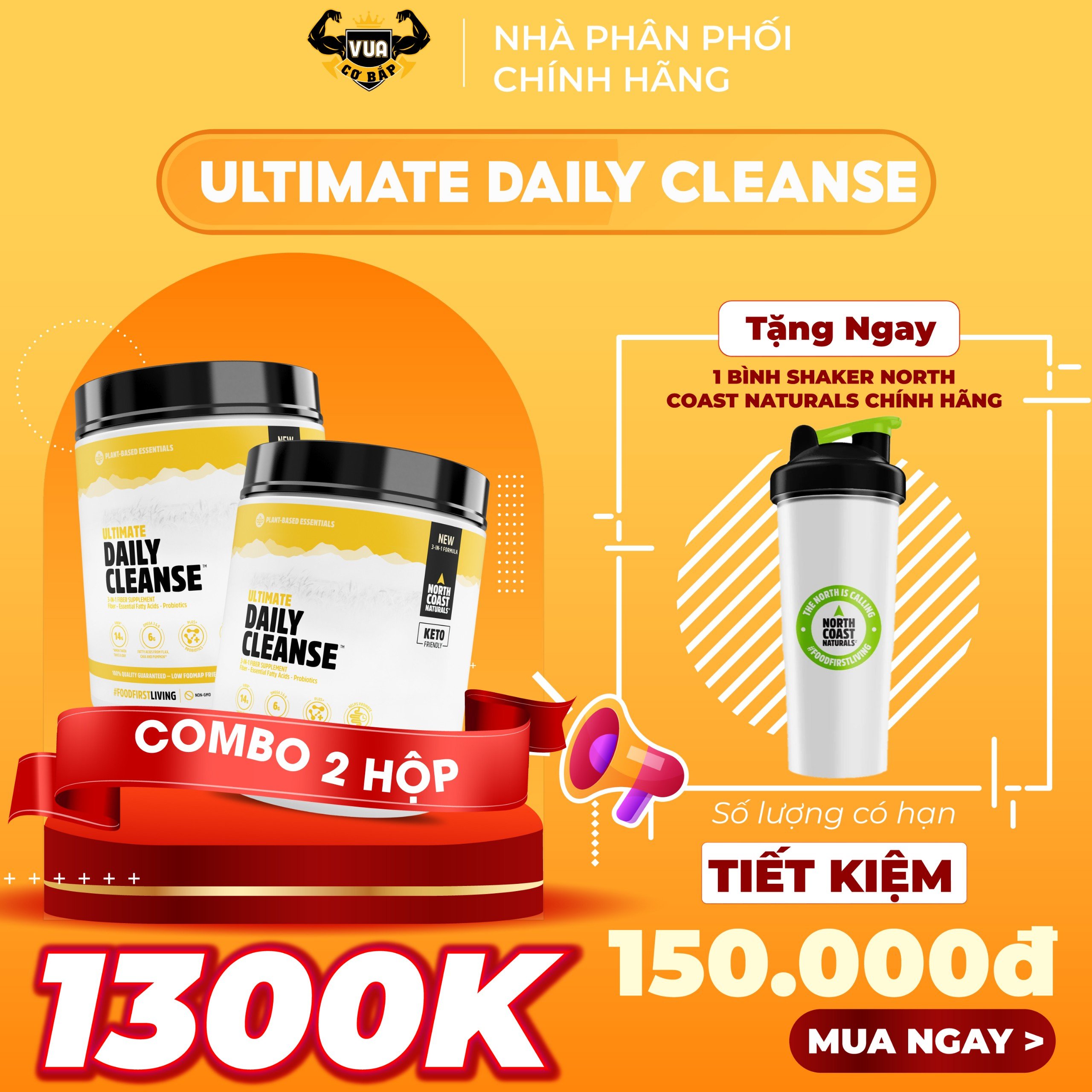 Bổ Sung Chất Xơ Organic Ultimate Daily Cleanse North Coast Naturals