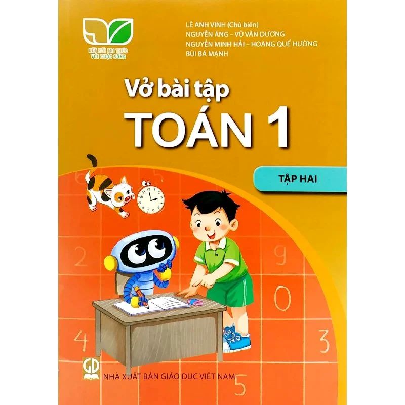Sách Vở bài tập Toán 1- tập hai- Kết Nối Tri Thức Với Cuộc Sống (Kèm bìa nilong bao sách, nhãn tên)