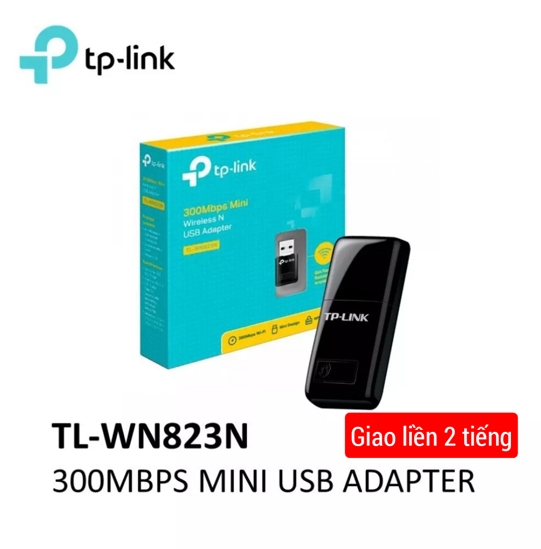 [ TP LINK - Giao liền] USB WiFi 300Mbps TL WN823N cho 2.4G/ T2U 600Mbps card WIFI cho pc laptop linux