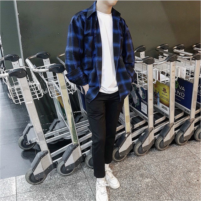 ÁO SƠ MI CARO QUỐC DÂN NAM NỮ CỰC CHẤT PHONG CÁCH UNISEX BBY