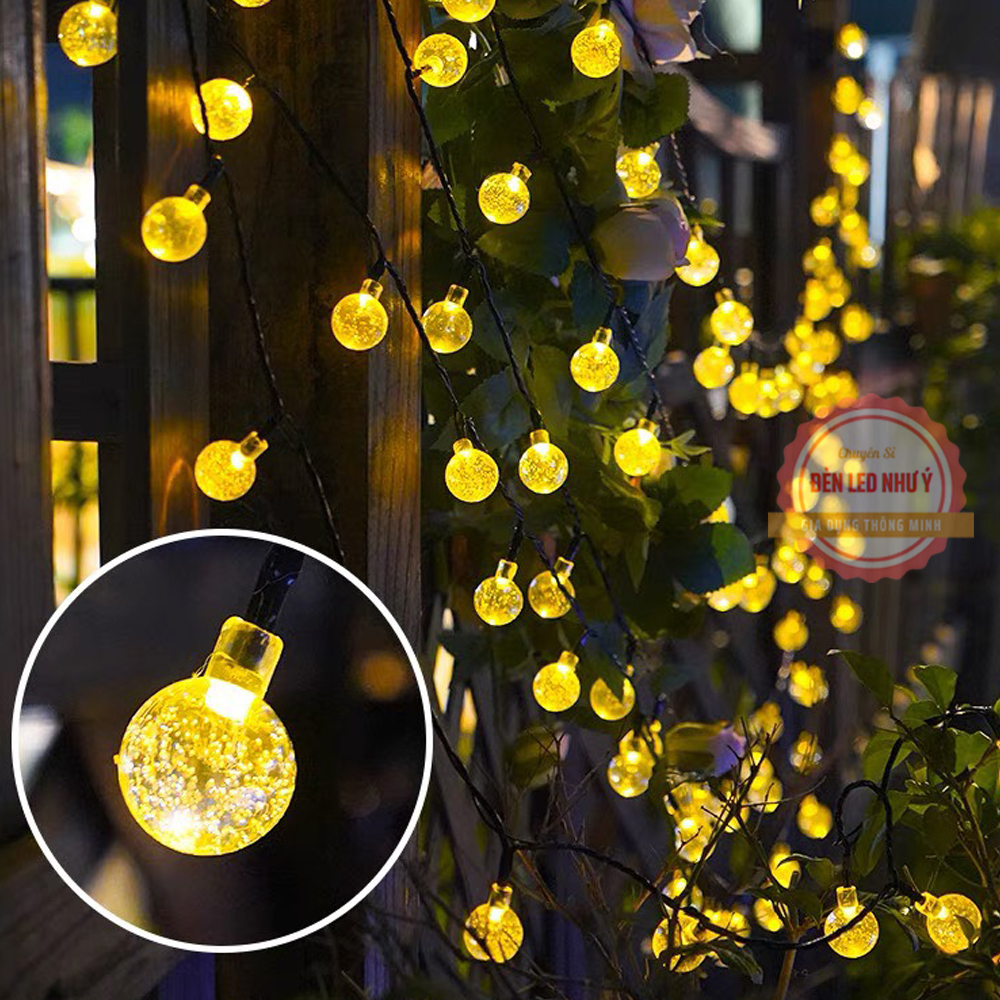 Đèn led trang trí hình tròn bi bọt - đèn led trang trí phòng ngủ, trang trí nhà cửa, decor phòng ngủ, bóng đèn led trang trí gia dụng winny decor