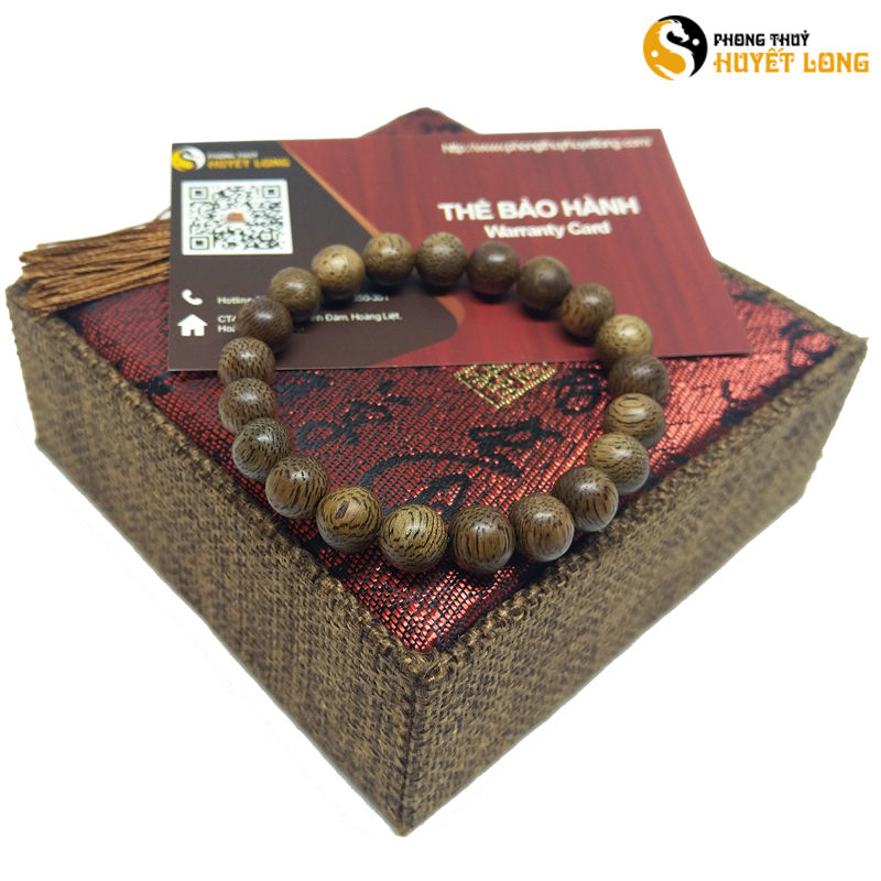 Vòng Tay Trầm Hương Nữ 8 Ly 21 Hạt, Chuỗi Hạt Gỗ Trầm Hương Tự Nhiên Cho Nữ, Có Hộp Gỗ, Thẻ Bảo Hành
