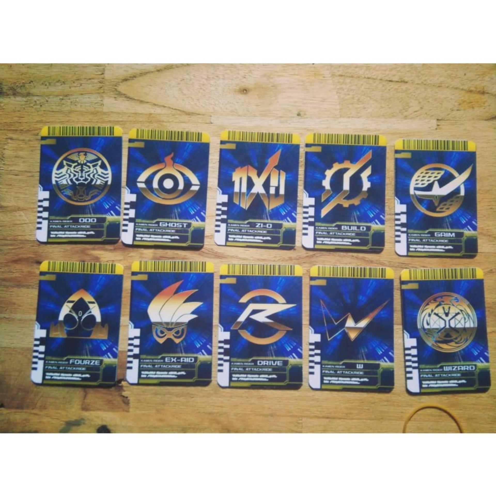 Full 10 thẻ Final Attack từ W- Zi-o loại kiểng  - Kamen Rider Card - Kamishop